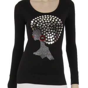 Afro Pom Pom Hair T-Shirt